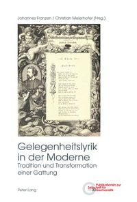 Produktbild: Gelegenheitslyrik in der Moderne