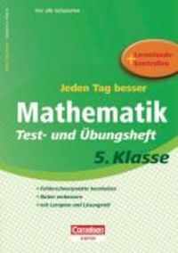 Produktbild: Jeden Tag besser. Mathematik 5. Schuljahr. &Uuml;bungsheft mit Lernplan und Lernstandskontrollen