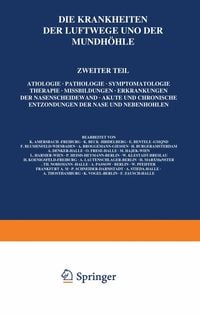 Produktbild: Die Krankheiten der Luftwege und der Mundh&ouml;hle