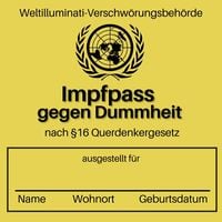 Produktbild: Impfpass gegen Dummheit