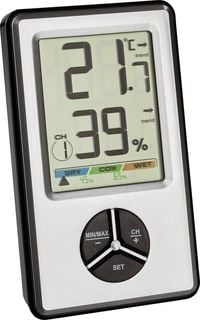 Produktbild: TFA Dostmann Funk-Thermo-/Hygrometer Wei&szlig; 30.5045.54
