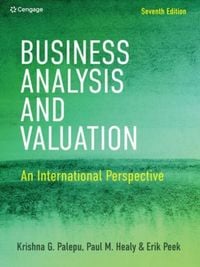 Produktbild: Peek, E: Business Analysis & Valuation