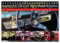 Produktbild: Ikonische US-Car Armaturenbretter (Tischkalender 2026 DIN A5 quer), CALVENDO Monatskalender