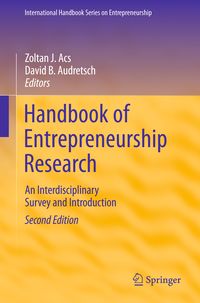 Produktbild: Handbook of Entrepreneurship Research