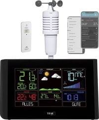 Produktbild: TFA Dostmann VIEW BREEZE 35.8001.01 WLAN-Wetterstation Vorhersage f&uuml;r mit WiFi 7 Tage Anzahl Sensoren max. 50
