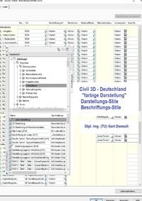 Produktbild: Cvil 3D Deutschland / Civil 3D-Deutschland, 2. Buch, "farbige Darstellung" (f&uuml;r Anwender), Darstellungs-Stile, Beschriftungs-Stile