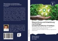 Produktbild: &Uuml;berpr&uuml;fung und Entwicklung nachhaltiger landwirtschaftlicher Praktiken
