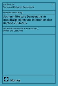 Produktbild: Sachunmittelbare Demokratie im interdisziplin&auml;ren und internationalen Kontext 2014/2015