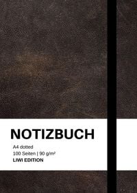 Produktbild: Notizbuch A4 dotted - 100 Seiten Soft Cover - schwarz