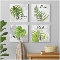 Produktbild: HTI-Line Wandhaken Leaf 4er Set Wandhaken Leaf 4er Set