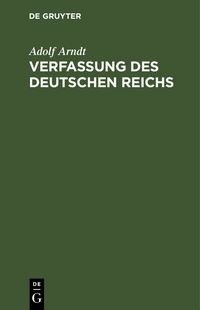 Produktbild: Verfassung des Deutschen Reichs