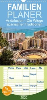 Produktbild: Familienplaner Andalusien - die Wiege vieler spanischer Traditione (Wandkalender 2022 , 21 cm x 45 cm, hoch)