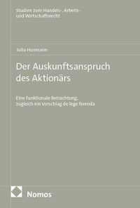 Produktbild: Der Auskunftsanspruch des Aktion&auml;rs