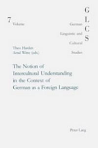 Produktbild: The Notion of Intercultural Understanding in the Context of German as a Foreign Language