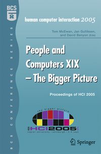 Produktbild: People and Computers XIX - The Bigger Picture