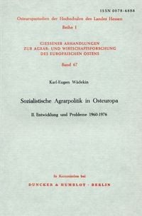 Produktbild: Sozialistische Agrarpolitik in Osteuropa.