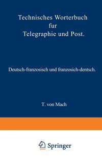 Produktbild: Technisches W&ouml;rterbuch f&uuml;r Telegraphie und Post