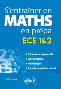 Produktbild: S'entra&icirc;ner en math&eacute;matiques en pr&eacute;pa - ECE 1&2