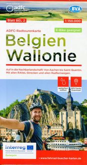 Bild vom Artikel ADFC-Radtourenkarte BEL 2 Belgien Wallonie 1:150.000, reiß- und wetterfest, E-Bike geeignet, GPS-Tracks Download vom Autor Allgemeiner Deutscher Fahrrad-Club e.V. (ADFC)