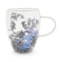 Produktbild: Teeglas doppelwandig, 360ml mit Blumen "Rose"