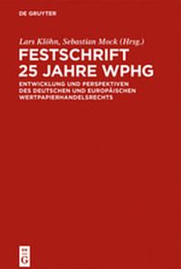 Produktbild: Festschrift 25 Jahre WpHG