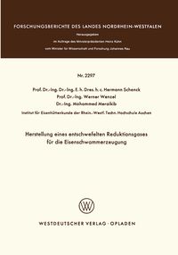 Produktbild: Herstellung eines entschwefelten Reduktionsgases f&uuml;r die Eisenschwammerzeugung