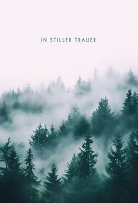 Produktbild: Trauerkarte Wald im Nebel