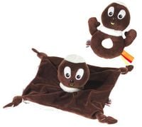 Produktbild: Heunec 504073 - SANDMANN SET  Pittiplatsch Schnuffeltuch/Greifling, 28 cm