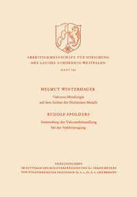 Produktbild: Vakuum-Metallurgie auf dem Gebiet der Nichteisen-Metalle / Anwendung der Vakuumbehandlung bei der Stahlerzeugung