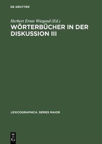 Produktbild: W&ouml;rterb&uuml;cher in der Diskussion III