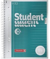 Produktbild: Brunnen Collegeblock Premium Student DUO A5 petrol