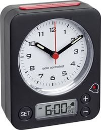 Produktbild: TFA Analoger Funk-Wecker mit digitaler Alarmeinstellung COMBO