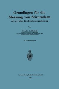 Produktbild: Grundlagen f&uuml;r die Messung von Stirnr&auml;dern mit gerader Evolventenverzahnung