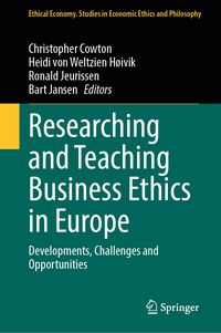 Produktbild: Researching and Teaching Business Ethics in Europe