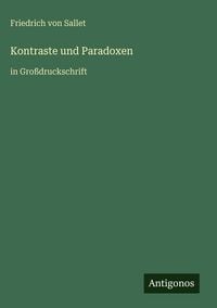 Produktbild: Kontraste und Paradoxen