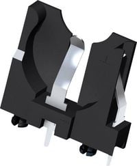Produktbild: Keystone Electronics 1065 Knopfzellenhalter 1x CR2016, CR2020, CR2025, CR2032 Vertikal, Durchsteckmontage THT (B x H x T) 26.42 x 23.31 x 7.62 mm