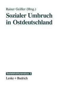 Produktbild: Sozialer Umbruch in Ostdeutschland
