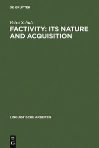 Produktbild: Factivity: Its Nature and Acquisition