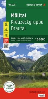 Produktbild: Freytag & berndt Wanderkarte WK 225 M&ouml;lltal, Kreuzeckgruppe - Drautal 1:50.000