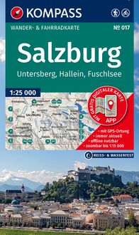 Produktbild: KOMPASS Wanderkarte 017 Salzburg, Untersberg, Hallein, Fuschlsee 1:25.000