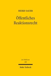 Produktbild: &Ouml;ffentliches Reaktionsrecht