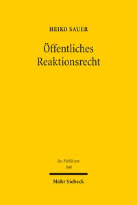 Produktbild: Sauer, H: &Ouml;ffentliches Reaktionsrecht