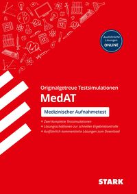 Produktbild: STARK Testsimulationen MedAT - Testaufgaben mit L&ouml;sungen