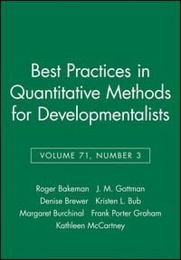 Produktbild: Best Practices in Quantitative Methods for Developmentalists, Volume 71, Number 3