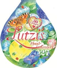 Produktbild: Lutzis Mondkalender rund &Oslash; 16cm (Tagesabreisskalender) 2027