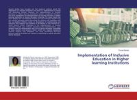 Produktbild: Implementation of Inclusive Education in Higher learning Institutions