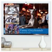 Produktbild: Funny Greyhounds - Windhunde mal anders (hochwertiger Premium Wandkalender 2027 DIN A2 quer), Kunstdruck in Hochglanz