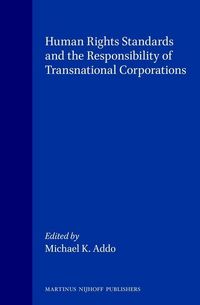Produktbild: Human Rights Standards and the Responsibility of Transnational Corporations