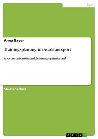 Produktbild: Trainingsplanung im Ausdauersport