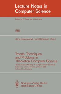 Produktbild: Trends, Techniques, and Problems in Theoretical Computer Science